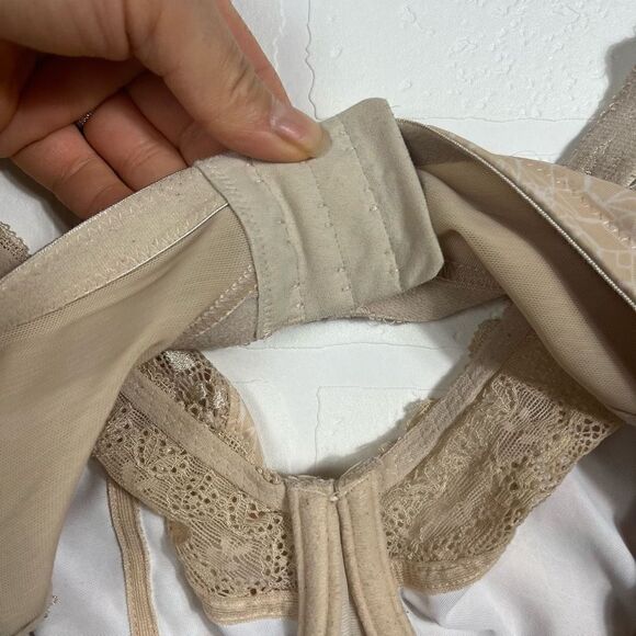 Elomi Kim Stretch Plunge Bra Caramel size 42DDD - Picture 7 of 8